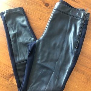 WHBM Vegan Leather front leggings
